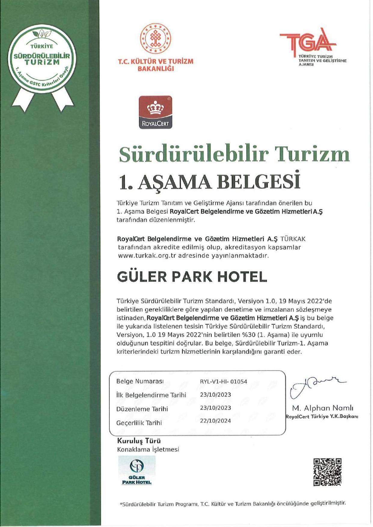 Goeruekle Gueler Park Hotel Exterior photo